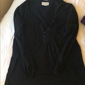Long sleeved black top